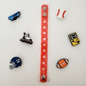 NWOT Crocs Jibbitz Shoe Bracelet Charms w/ Wristband